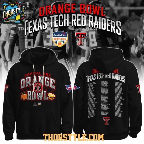 Texas Tech Red Raiders Champions Orange Bowl 2025-2026 Game Hoodie T-Shirt