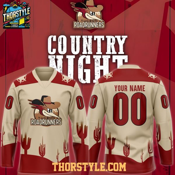 Tucson Roadrunners Country Night 2026 Personalized Hockey Jersey