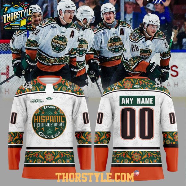 Utah Grizzlies Hispanic Heritage Night 2025 Personalized Hockey Jersey