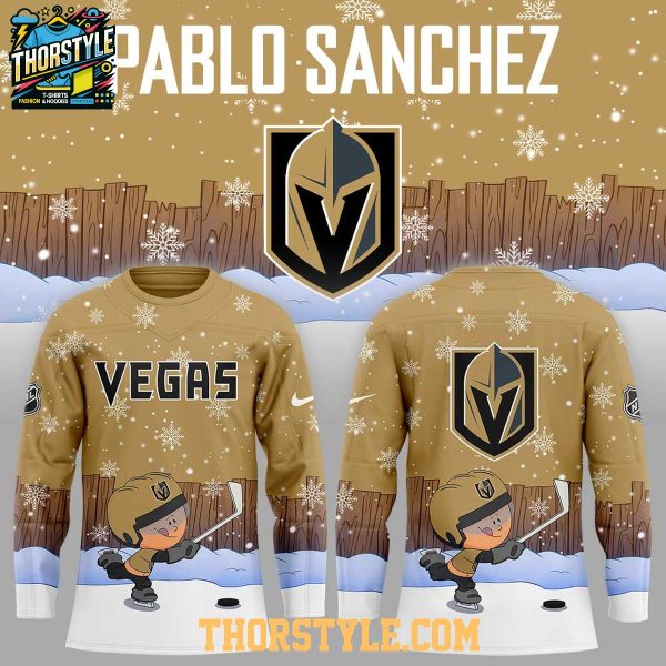 Vegas Golden Knights Pablo Sanchez Backyard Baseball Personalized Hockey Jersey