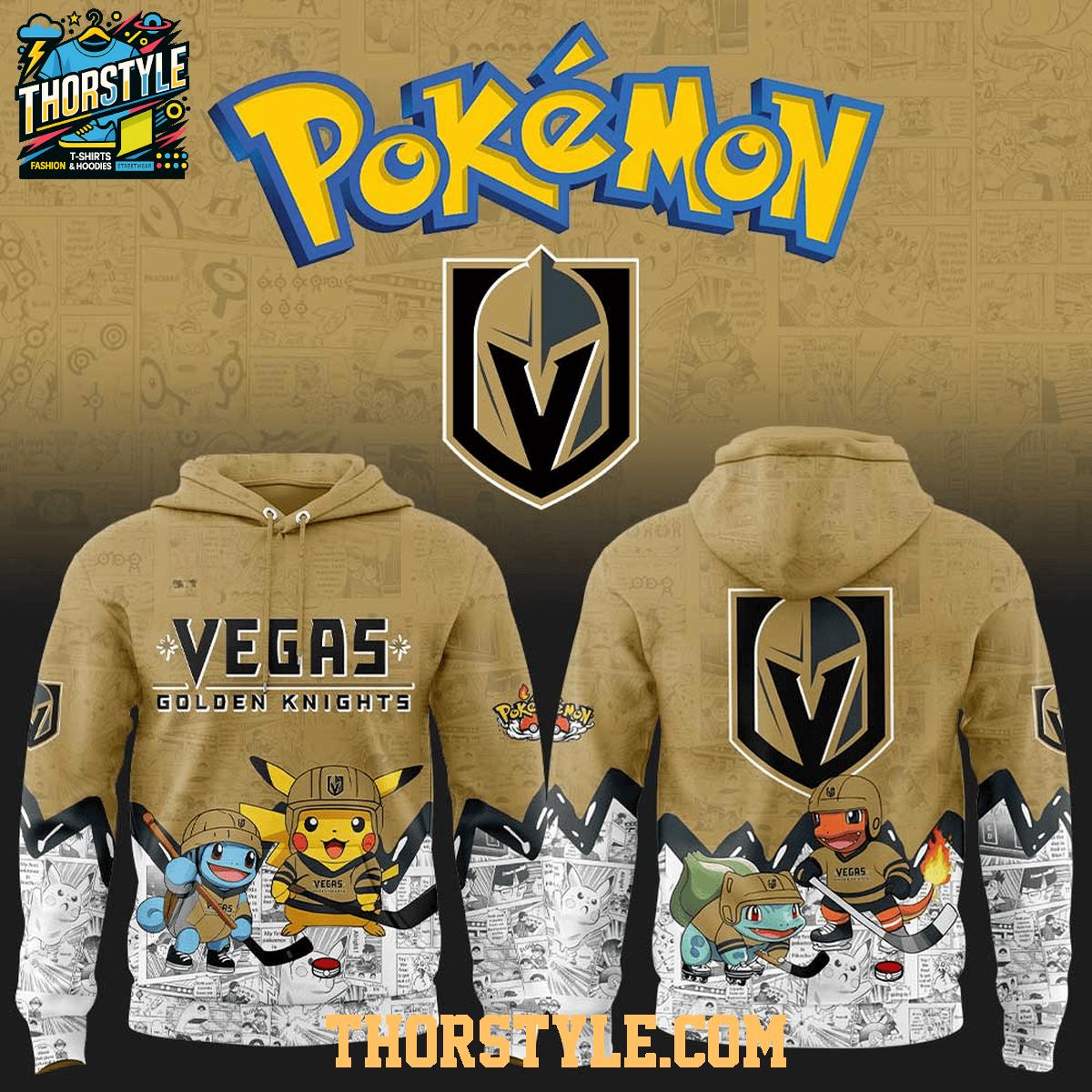 Vegas Golden Knights Pokémon x NHL Trainers Hoodie T-Shirt Vegas Golden Knights Pokémon x NHL Trainers Hoodie T-Shirt