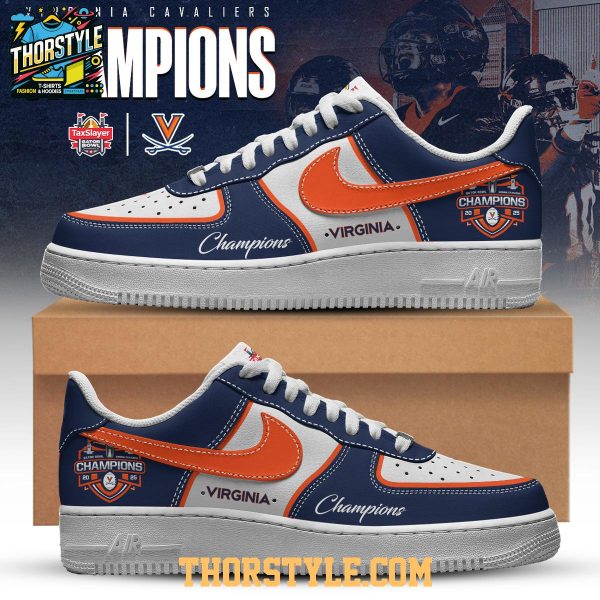 Virginia Cavaliers Gator Bowl Champions 2025 Personalized Air Force 1 Shoes