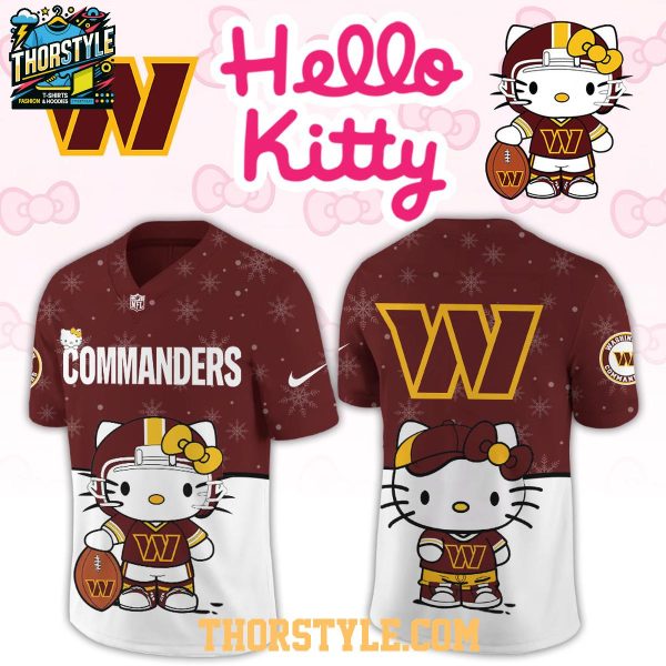 Washington Commanders Hello Kitty New Year 2026 Personalized Football Jersey