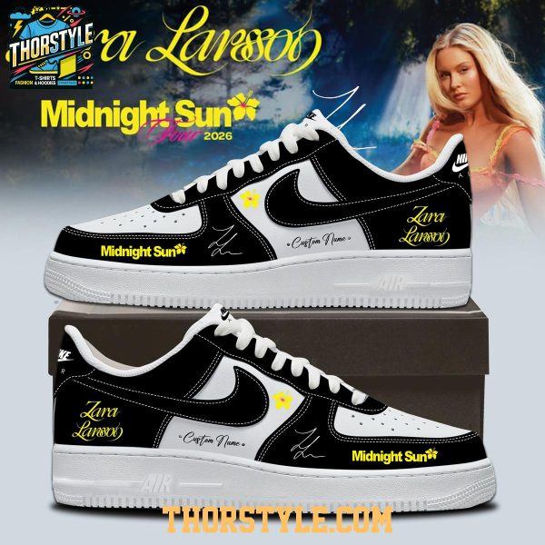 Zara Larsson Midnight Sun Tour 2026 Celebrating Personalized Air Force 1 Shoes