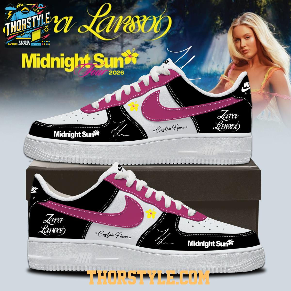 Zara Larsson Midnight Sun Tour 2026 Leather Nun Personalized Air Force 1 Shoes Zara Larsson Midnight Sun Tour 2026 Leather Nun Personalized Air Force 1 Shoes