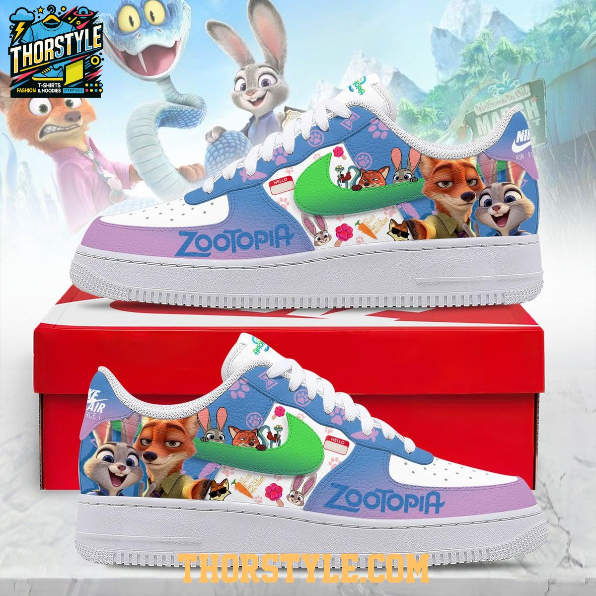 Zootopia 2 I Love You Partner 2025 Christmas Personalized Air Force 1 Shoes Zootopia 2 I Love You Partner 2025 Christmas Personalized Air Force 1 Shoes