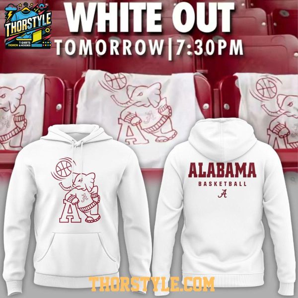 Alabama Crimson Tide White Out 2026 Game Night Hoodie T-Shirt