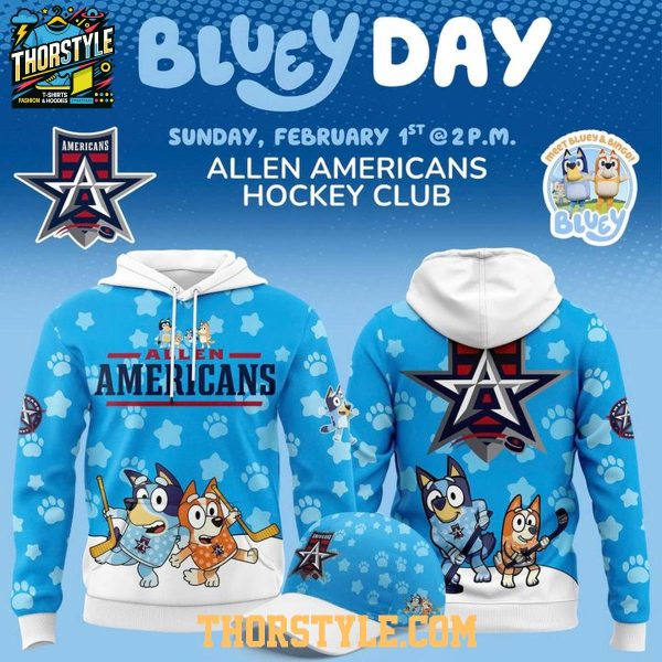 Allen Americans x Bluey Day 2026 Celebration Hoodie T-Shirt