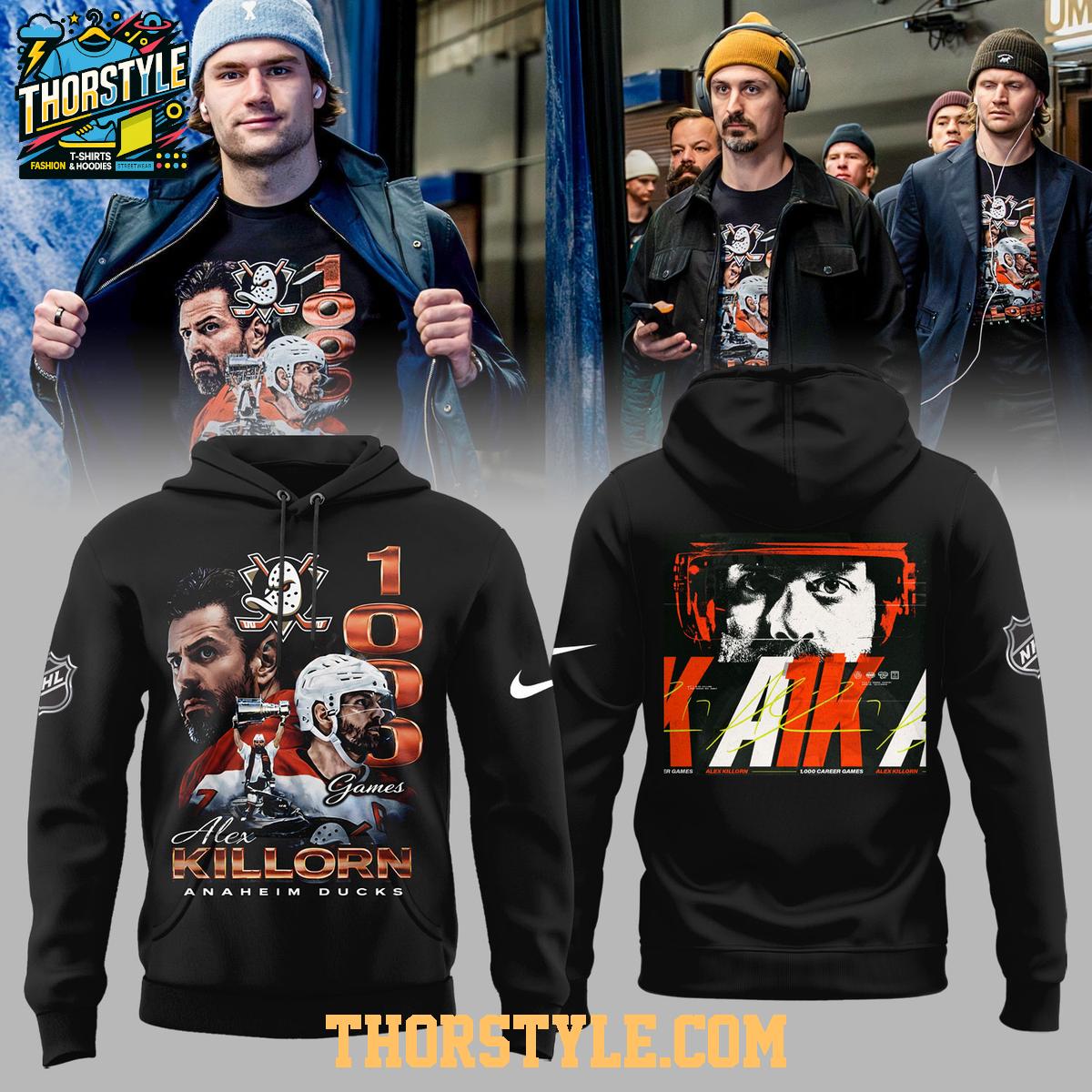 Anaheim Ducks Alex Killorn 1000 Games A1K Celebration 2026 Hoodie T-Shirt Anaheim Ducks Alex Killorn 1000 Games A1K Celebration 2026 Hoodie T-Shirt