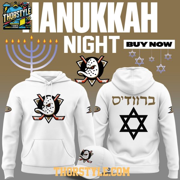 Anaheim Ducks Hanukkah Night 2026 Celebration Hoodie T-Shirt