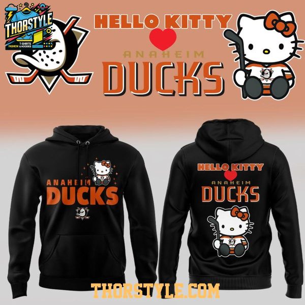 Anaheim Ducks Hello Kitty Specialty Game Night 2026 Hoodie T-Shirt