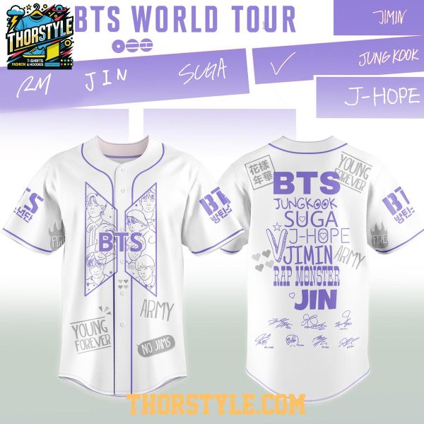 BTS 2026 Comeback Album And World Tour Personalized Baseball Jersey