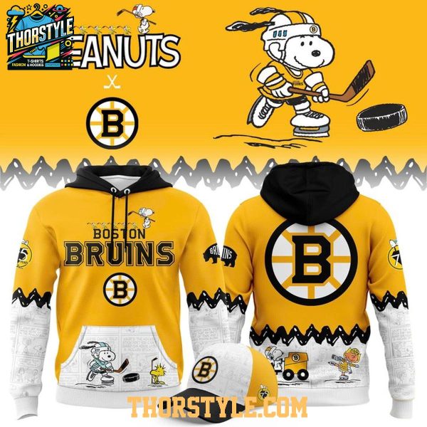 Boston Bruins Peanuts Night 2026 Celebration Snoopy Game Hoodie T-Shirt