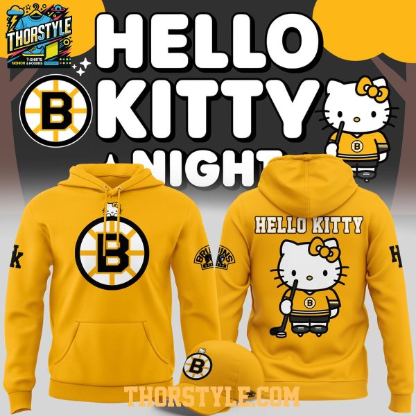 Boston Bruins x Hello Kitty Night 2026 Celebration Hoodie T-Shirt