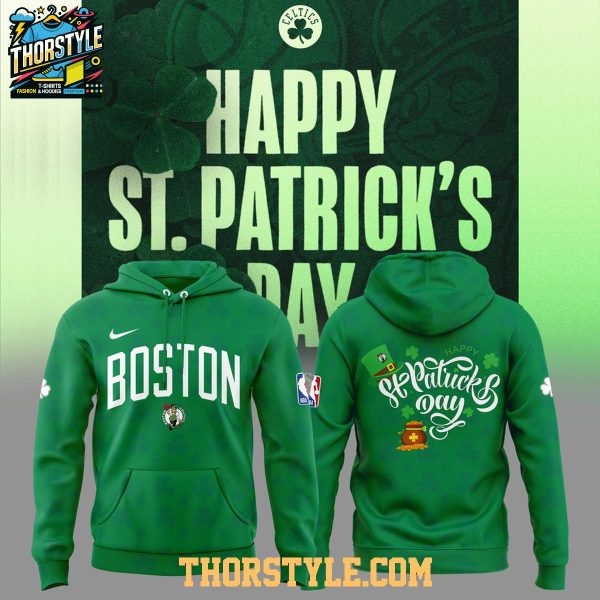 Boston Celtics Happy St. Patrick’s Day 2026 Irish Hoodie T-Shirt