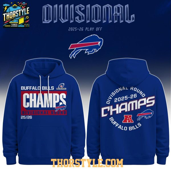 Buffalo Bills 2025-2026 Division Round NFL Champions Hoodie T-Shirt