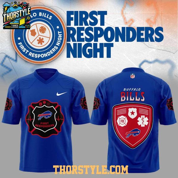 Buffalo Bills First Responders Night 2026 Personalized Football Jersey