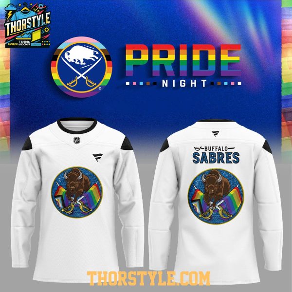 Buffalo Sabres 2025-26 Pride Night Personalized Hockey Jersey