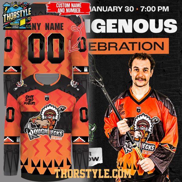 Calgary Roughnecks Indigenous Celebration Night 2026 Personalized Hockey Jersey