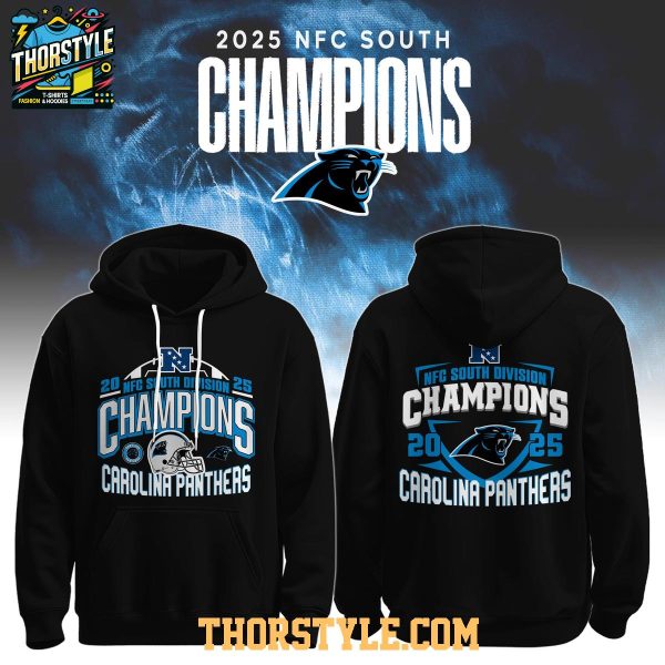 Carolina Panthers NFC Division South Champions 2025 Hoodie Shirts