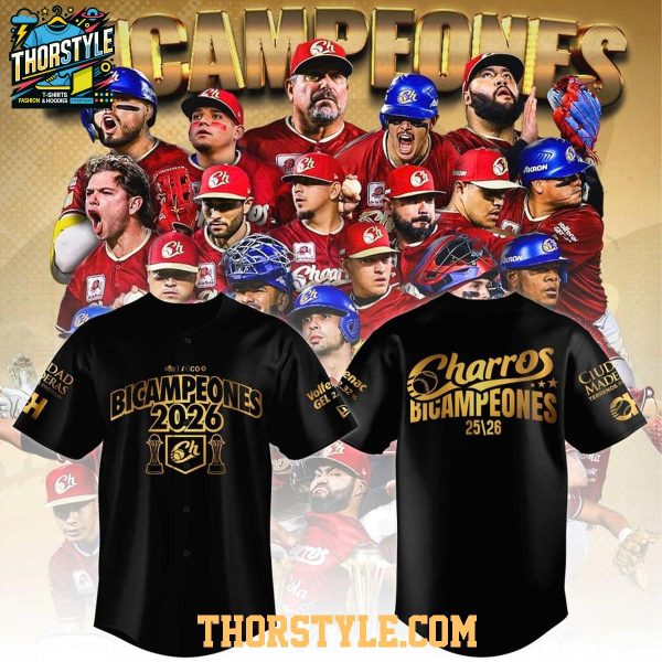 Charros De Jalisco Bicampeones 2026 Back-to-Back Personalized Baseball Jersey
