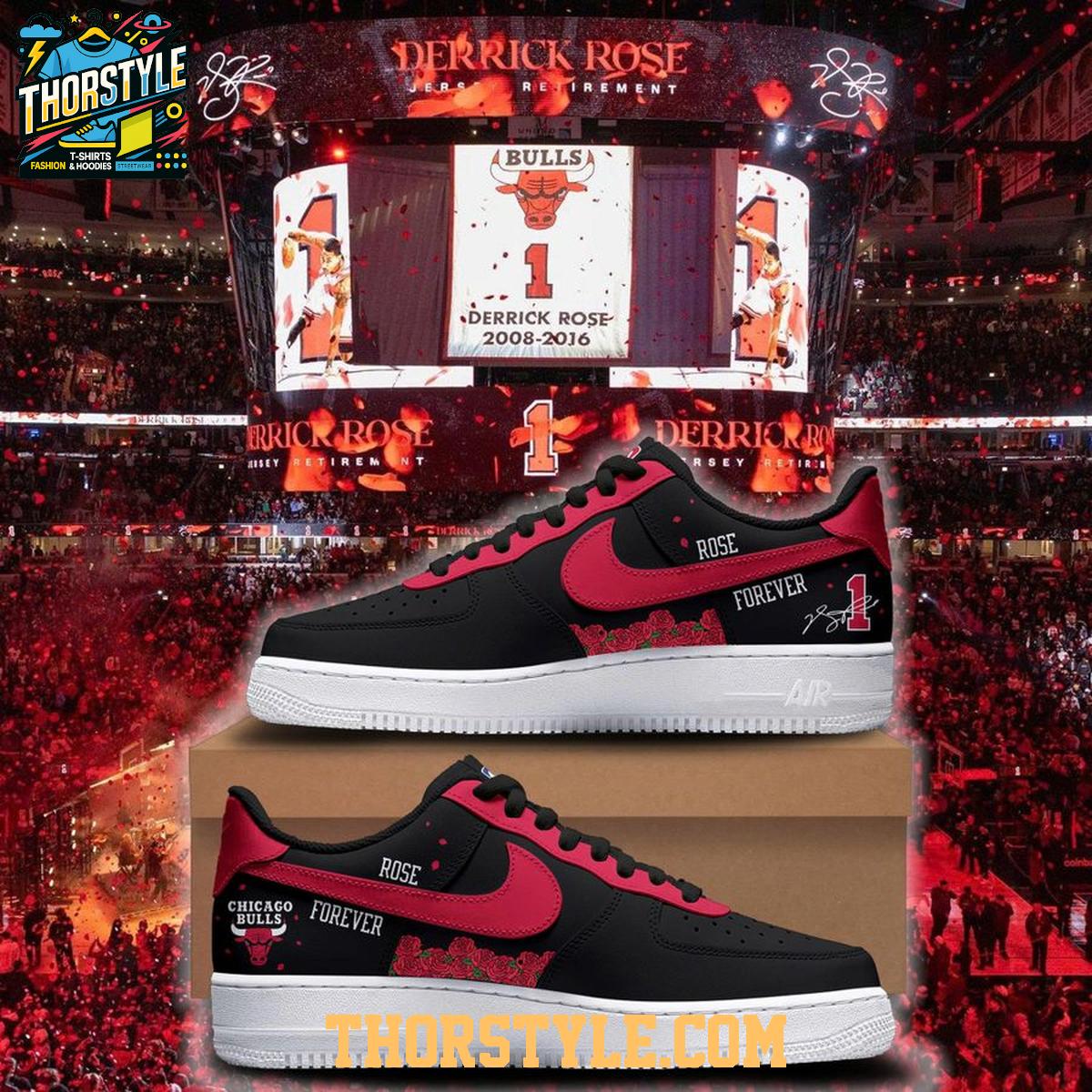 Chicago Bulls D-Rose 2026 Derrick Rose Night Personalized Air Force 1 Shoes Chicago Bulls D-Rose 2026 Derrick Rose Night Personalized Air Force 1 Shoes