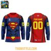 Cleveland Monsters Superman Super Hero Night 2026 Personalized Hockey Jersey