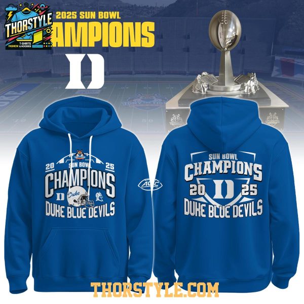 Duke Blue Devils Tony The Tigers Sun Bowl Champions 2025 Hoodie T-Shirt