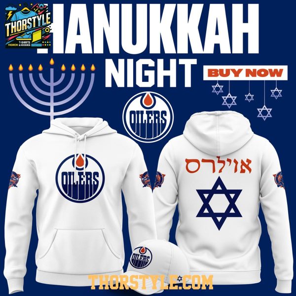 Edmonton Oilers Hanukkah Night 2026 Celebration Hoodie T-Shirt