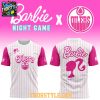Edmonton Oilers x Barbie Pink 2026 Night Celebrate Hoodie T Shirt