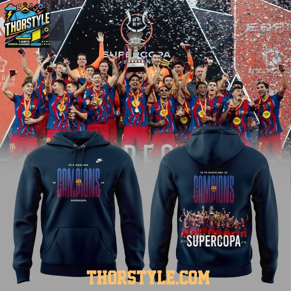 FC Barcelona ESL Campions De La Supercopa 2025-2026 Hoodie T-Shirt