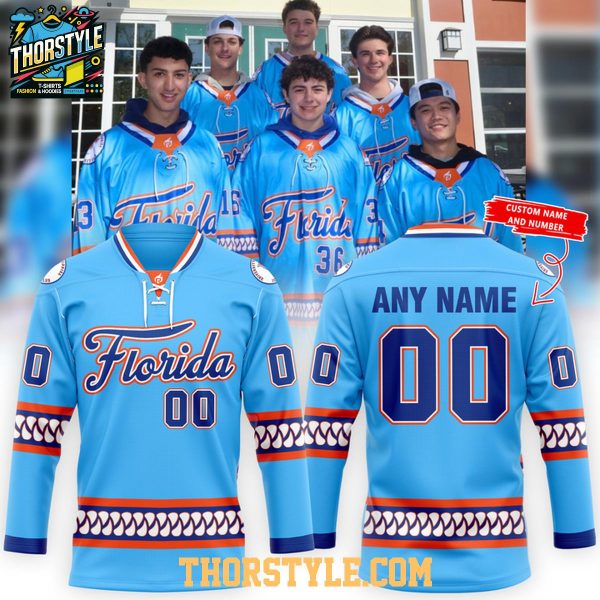 Florida Gators Ice Hockey Savannah Hockey Classic 2026 Personalized Hockey Jersey