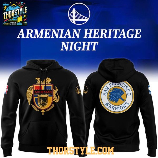 Golden State Warriors 2026 Armenian Heritage Night Celebrate Hoodie T-Shirt