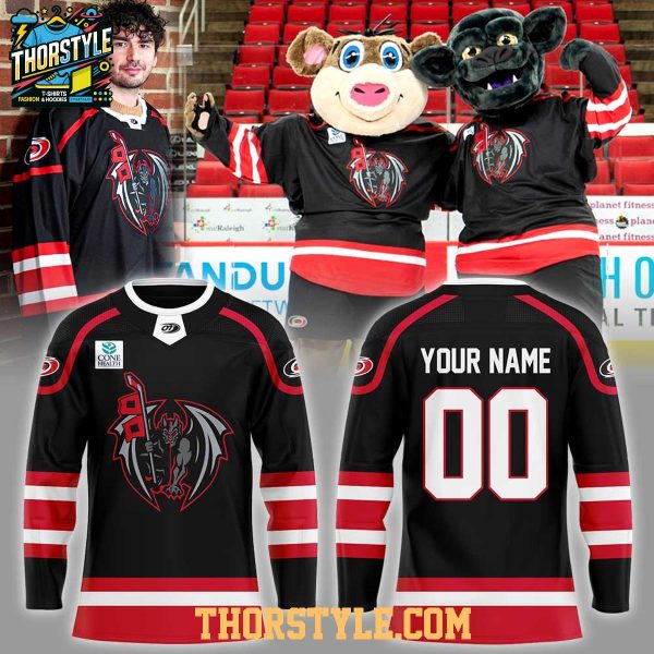 Greensboro Gargoyles Weekend 2026 Canes Affiliate Personalized Hockey Jersey