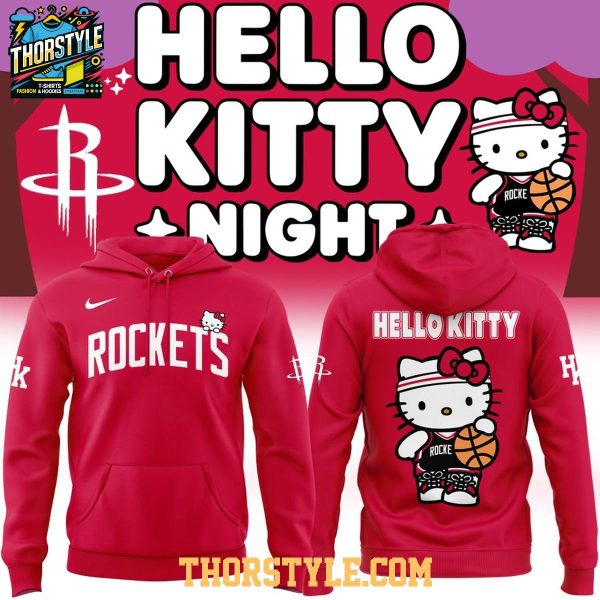 Houston Rockets x Hello Kitty Night 2026 Celebration Hoodie T-Shirt
