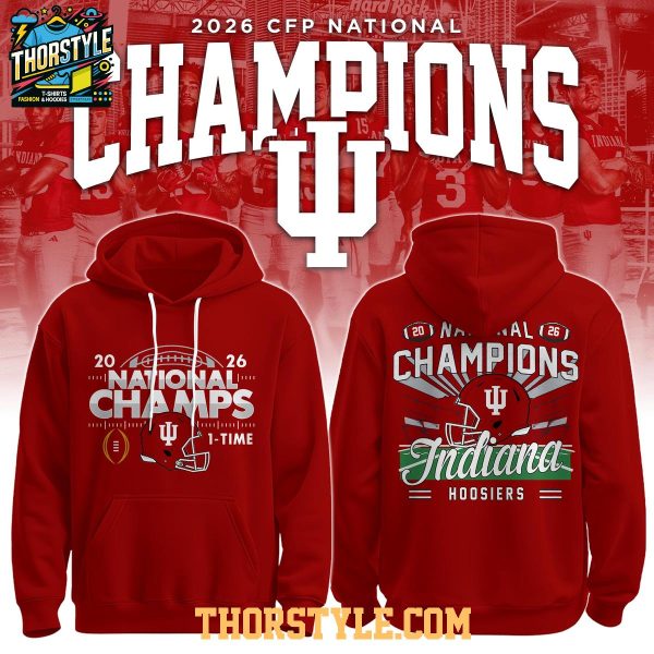 Indiana Hoosiers 2026 College Football Playoff Champions Hoodie T-Shirt