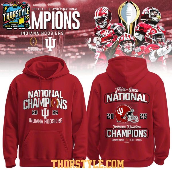 Indiana Hoosiers Football Playoff 2025-2026 National Champions Hoodie