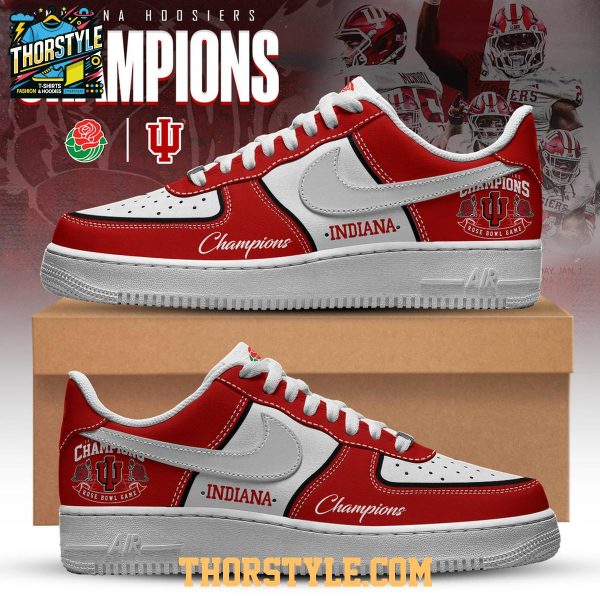 Indiana Hoosiers Rose Bowl Champions Big Red 2026 Personalized Air Force 1 Shoes