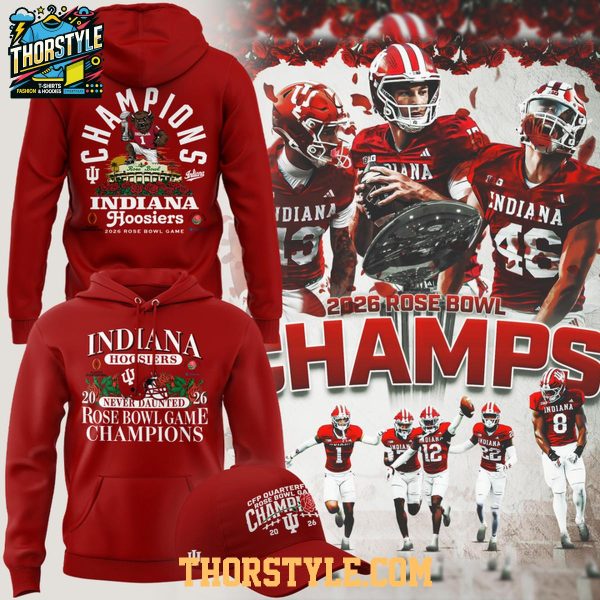 Indiana Hoosiers Rose Bowl Game Champions 2026 Retro Vibe Hoodie T-Shirt