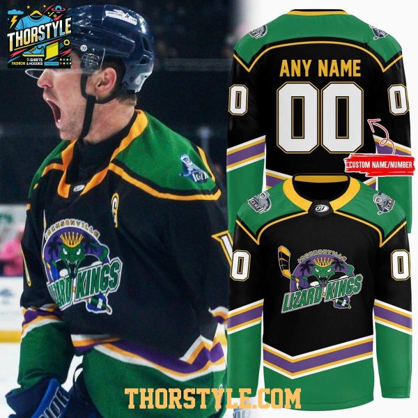 Jacksonville IceMen 2026 Lizard Kings Weekend Night Personalized Hockey Jersey