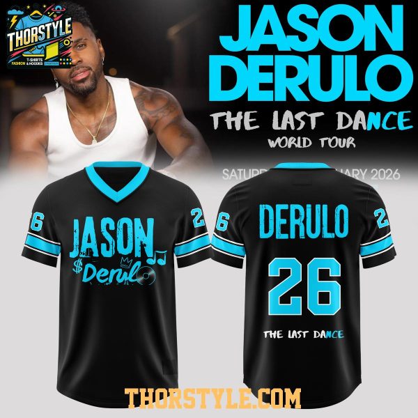 Jason Derulo Last Dance World Tour 2026 Personalized Football Jersey