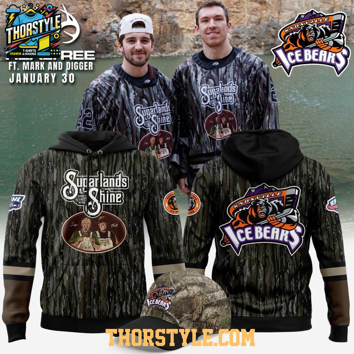 Knoxville Ice Bears Sugarland Shine 2026 Night Hoodie Shirts Knoxville Ice Bears Sugarland Shine 2026 Night Hoodie Shirts