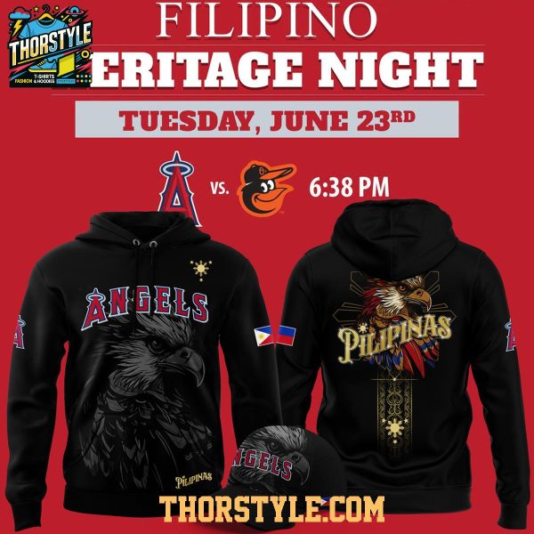 Los Angeles Angels Filipino Heritage Night 2026 Proud Hoodie T-Shirt