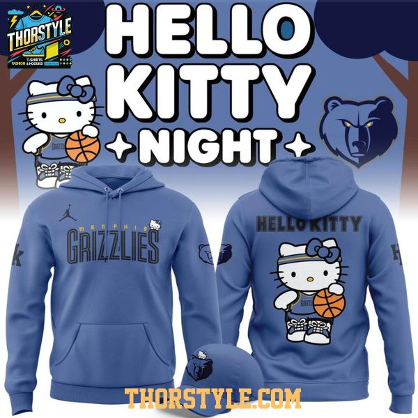 Memphis Grizzlies Hello Kitty 2026 NBA Night Hoodie T-Shirt