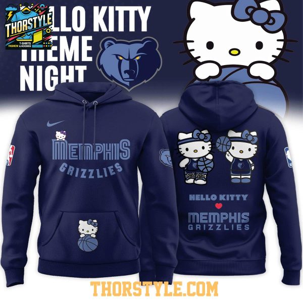 Memphis Grizzlies x Hello Kitty Night 2026 NBA Game Hoodie Shirts