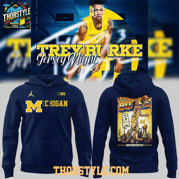 Michigan Wolverines Trey Burke Jersey Night 2026 Hoodie T-Shirt