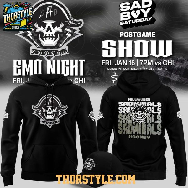 Milwaukee Admirals Emo Night 2026 Emo Nite Hoodie T-Shirt Dark Mode