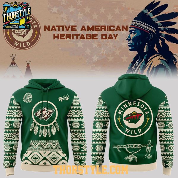 Minnesota Wild 2026 Native American Heritage Day Hoodie T-Shirt