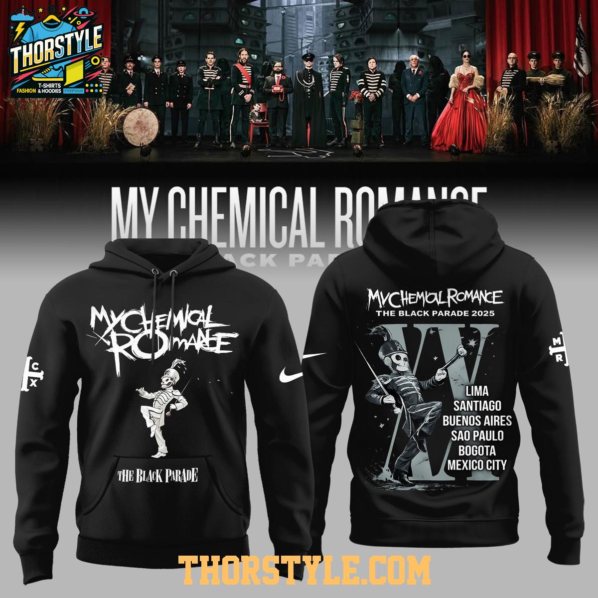 My Chemical Romance Tour 2026 Latin America Hoodie Shirts My Chemical Romance Tour 2026 Latin America Hoodie Shirts