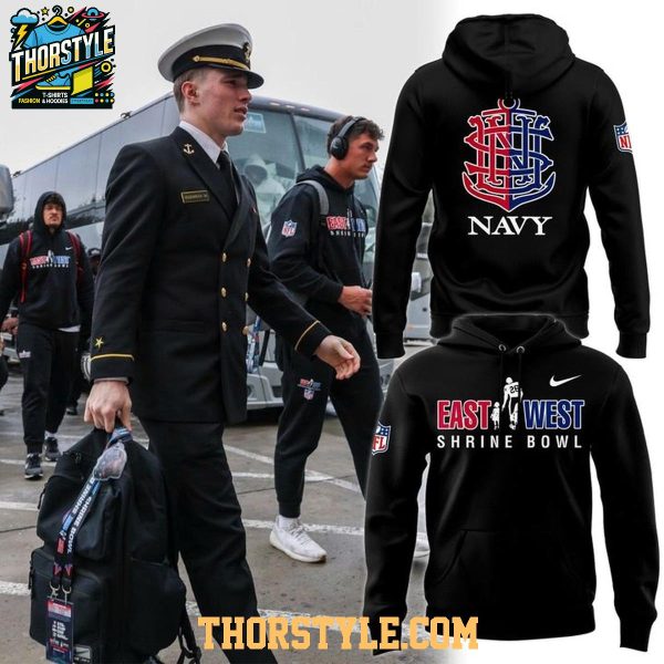 Navy Midshipmen 2026 Shrine Bowl East Vs West Hoodie T-Shirt